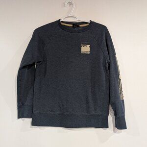 Patagonia Sleeve Logo Sweatshirt Heathered Navy Size Large